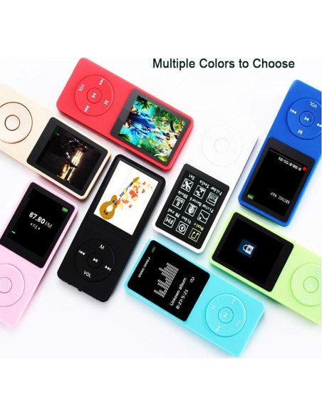 Reproductor MP3 Dyzeryk 16GB con Altavoz Integrado y Radio FM