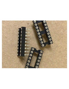 10 Zócalos IC DIP-20 iProtool 20 Pines 2.54mm Soldadura