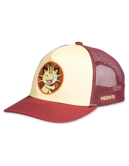 Gorra Snapback Meowth Pokémon Center - Unisex Adulto Rojo