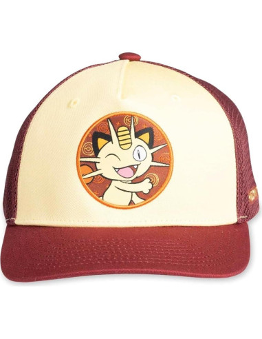 Gorra Snapback Meowth Pokémon Center - Unisex Adulto Rojo
