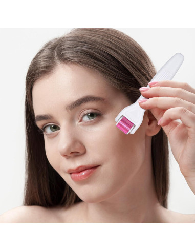 YaFex Derma Roller 6 en 1 - Microneedling 300 y 720 agujas