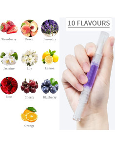 Set de 10 Bolígrafos de Aceite para Cutículas Visen - Aromas Frutales 2