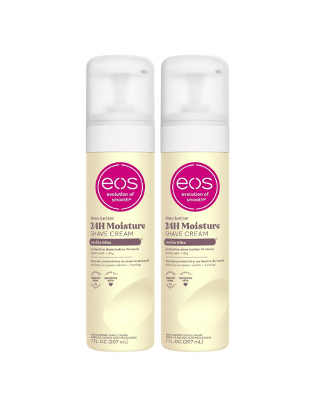 Crema de Afeitar para Mujeres eos Vainilla 396 g 2-Pack