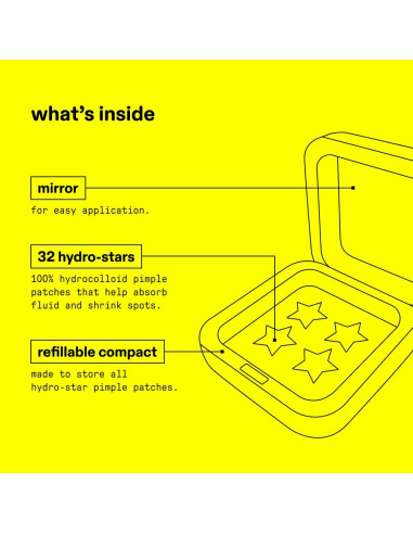 Parche Hidrocoloide Starface Hydro-Stars 32 Unidades