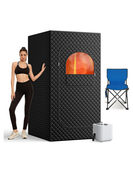 Sauna Portátil de Vapor Personal 1200W con Control Remoto