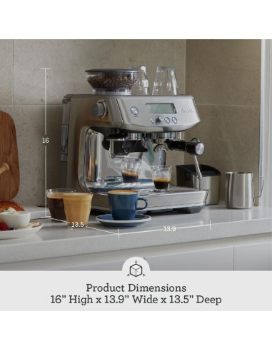 Máquina de Espresso Breville Barista Pro BES878BTR, 1.98L