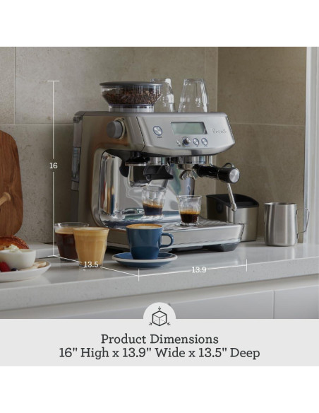 Máquina de Espresso Breville Barista Pro BES878BTR, 1.98L