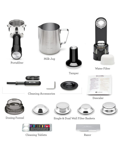 Máquina de Espresso Breville Barista Pro BES878BTR, 1.98L