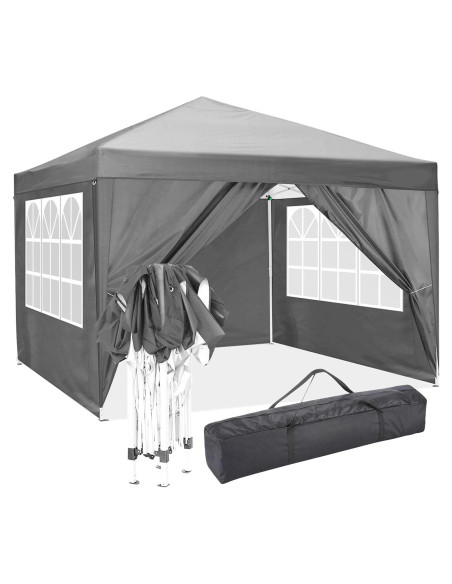 Carpa Plegable COBIZI 3x3m Impermeable con 4 Paredes Laterales