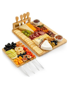 Conjunto de Tabla de Charcutería Zulay Kitchen - Bambú 6 Piezas
