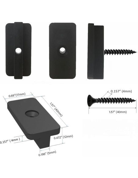 1000 Sujetadores Ocultos de Nylon Ineyger para Decks Compuestos