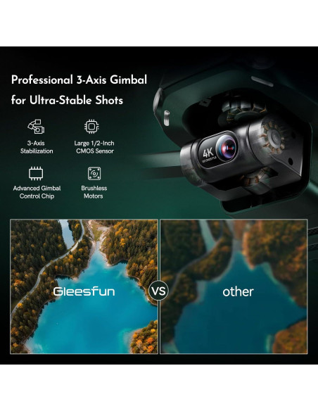 Drone Gleesfun G11MINI 4K con Cámara 8K y GPS - 246g