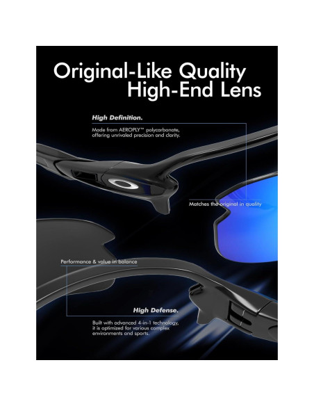 Lentes de Reemplazo Saucer para Gafas Oakley Holbrook XL Polarizados