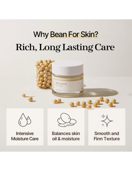 Crema Facial Hidratante Mixsoon 50ml - Cuidado Piel Suave