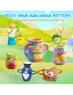 MOMJOY Rueda de Alfarería para Niños 1,22 kg 25,4x22,86 cm 2