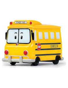 Juguete Robocar Poli Autobús Escolar Metal Fundido 7.1cm