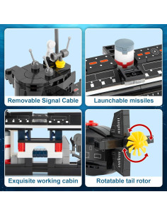 Juego de Construcción Submarino Nuclear Finger Rock 519 Piezas 2