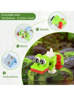 30 Paquetes de Bloques de Construcción Zofunny Animales 3D 2