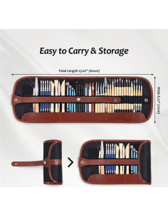 Juego de Herramientas de Escultura ISSEVE 43Pcs para Cerámica 2