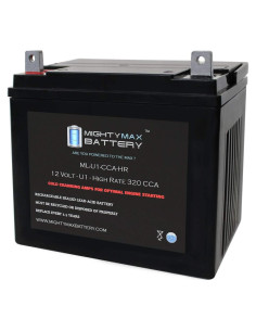 Batería Mighty Max ML-U1 12V 320CCA para cortacésped John Deere