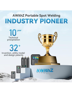Soldador de Puntos Portátil AWithZ H1 11 Marchas para Baterías 18650 2