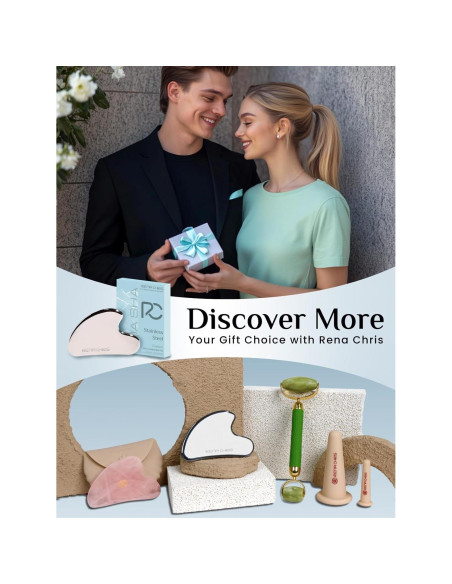 Herramienta Gua Sha Facial Rena Chris Acero Inoxidable Plata