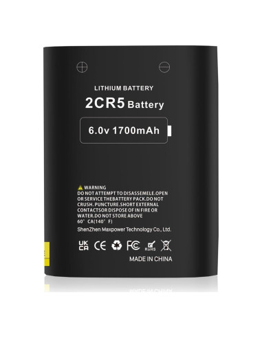Batería 2CR5 KOOAQQ 1700mAh 6V Reemplazo para Cámara