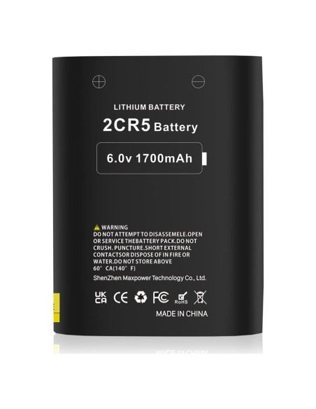 Batería 2CR5 KOOAQQ 1700mAh 6V Reemplazo para Cámara