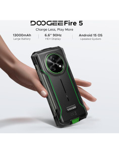 DOOGEE Fire 5 Teléfono Resistente 13000mAh Android 15 12GB/64GB 2