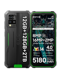 Smartphone Blackview BV4800 Pro 12GB RAM 128GB Verde Resistente