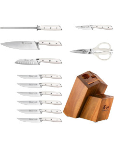 Juego de cuchillos Cangshan Alps 12 piezas acero alemán forjado 2