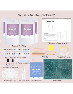 Kit de Cerámica Caydo para Principiantes - 2,94 kg DIY 2