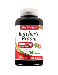 Suplemento Herbal FITO MEDIC'S Escoba de Carnicero 120 Cápsulas 2