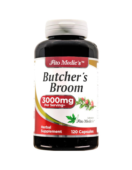 Suplemento Herbal FITO MEDIC'S Escoba de Carnicero 120 Cápsulas