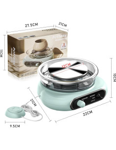 Rueda de Alfarería Eléctrica BIYQFCR Mini 11.94 cm Verde 2