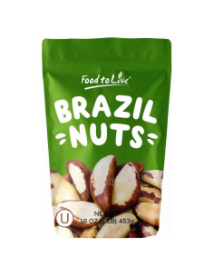 Nueces de Brasil Crudas Food to Live 0.45 kg Sin Sal Kosher