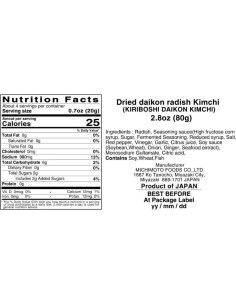 Rábano Daikon Kimchi Michimoto 80 g Sin Conservantes 2
