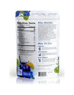 Polvo de Flor de Guisante Mariposa Elección Antigua 113g - Té Azul 2