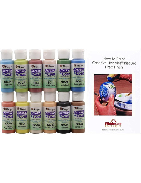 Esmalte para Cerámica Creative Hobbies Kit 12 Colores 2 oz