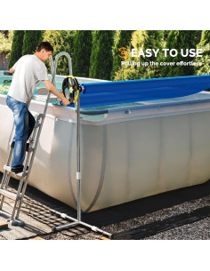 Carrete de Cubierta Solar VINGLI para Piscinas Elevadas 4.88 m 2