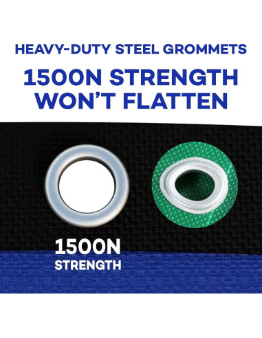 Cubierta de piscina redonda JTW 18 pies (5.49 m) azul 500D