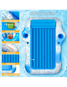 Flotador Inflable Grande JIANYHW para Piscina y Playa 178x152cm 2