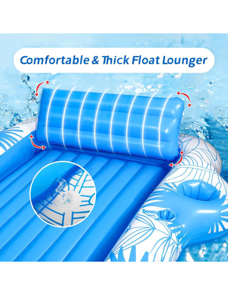 Flotador Inflable Grande JIANYHW para Piscina y Playa 178x152cm