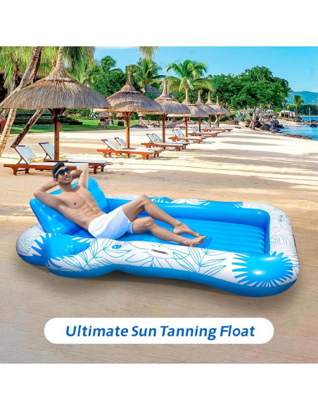 Flotador Inflable Grande JIANYHW para Piscina y Playa 178x152cm