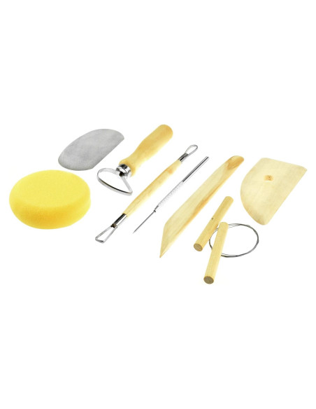 Juego de Herramientas de Cerámica SE 8 Piezas para Principiantes
