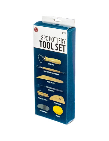 Juego de Herramientas de Cerámica SE 8 Piezas para Principiantes