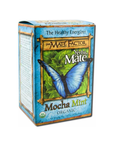 Yerba Mate Orgánica El Factor Mate Mocha Menta - 20 Bolsitas