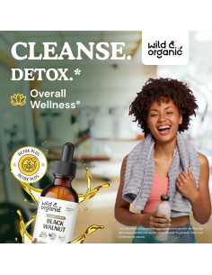 Tintura de Nogal Negro Orgánico 59 ml + Gominolas de Clorofila 60 Unidades 2