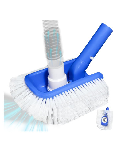 Cepillo de piscina Kulahlik con aspiradora 2 en 1, nylon