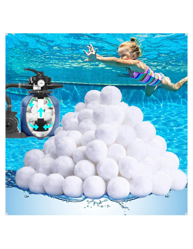 Bolas de Filtro Reutilizables QwayHome 2.1 kg para Piscina